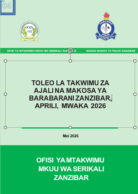 TOLEO LA TAKWIMU ZA AJALI BARABARANI MWEZI, APRIL 2026 image